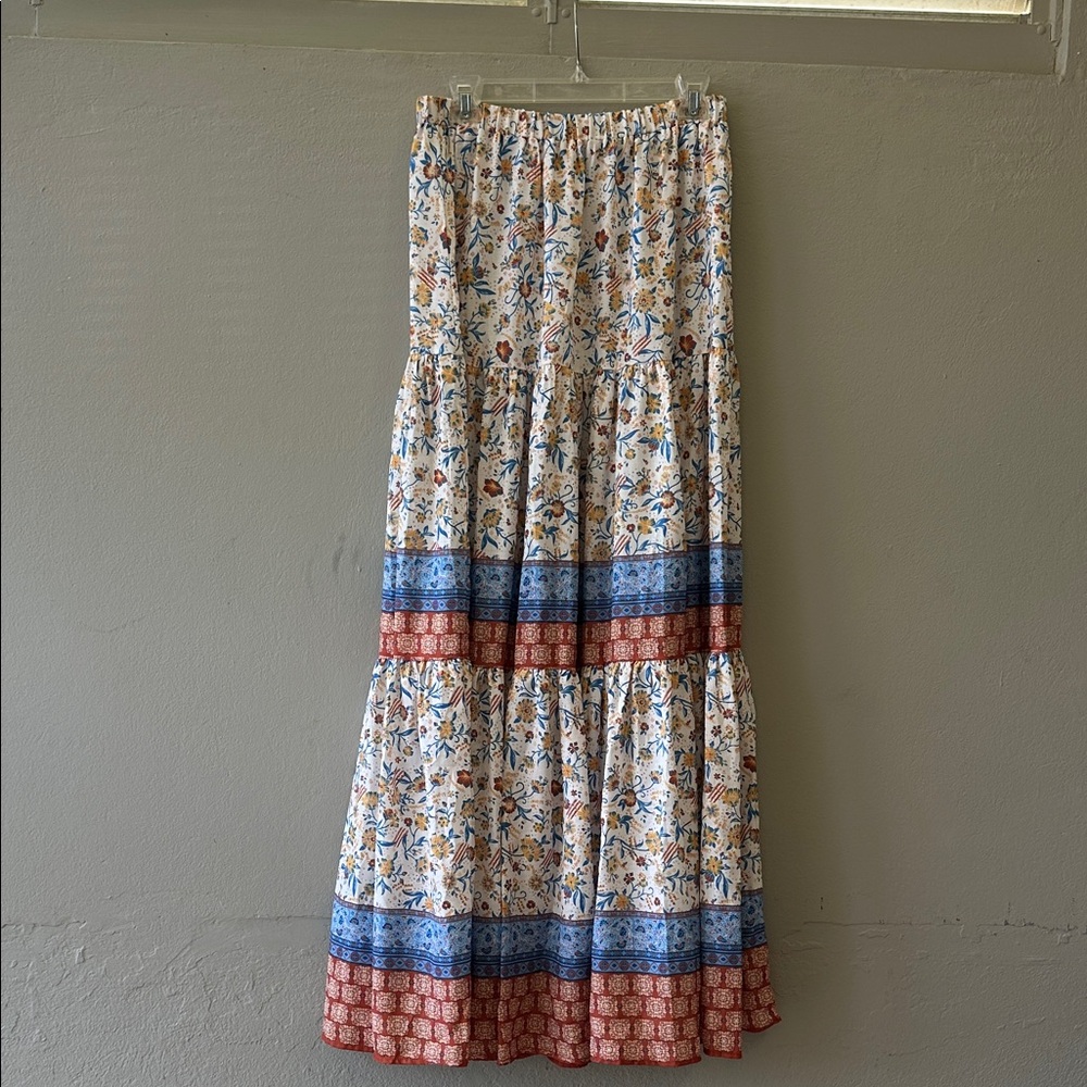 Flying Tomato Multicolor Floral Maxi Skirt